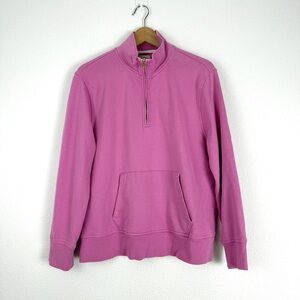 J. Crew Vintage Fleece Half-zip Pullover Sweatshirt Top Large
